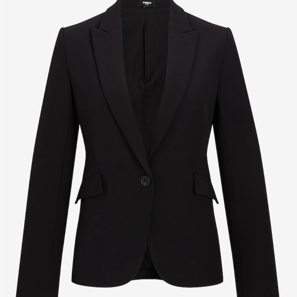 Editor Fitted One Button Blazer